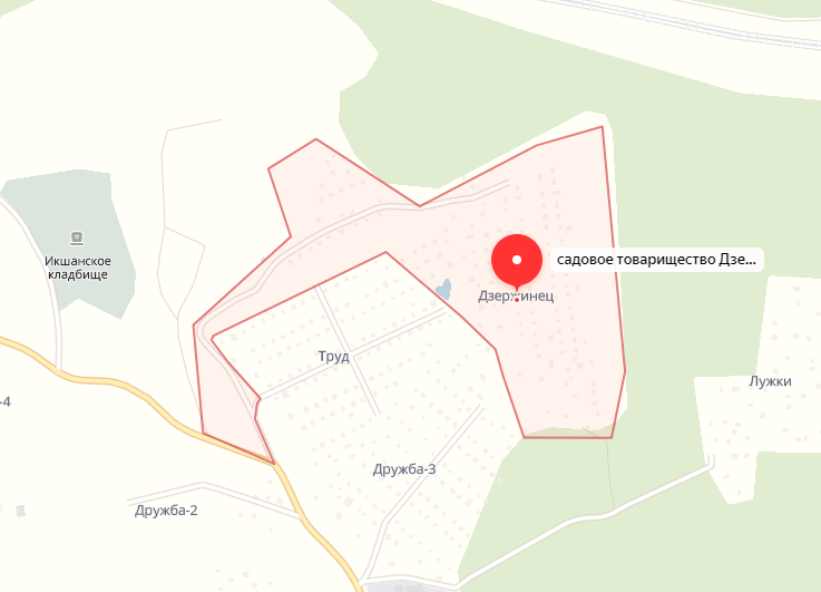 садовое товарищество Дзержинец